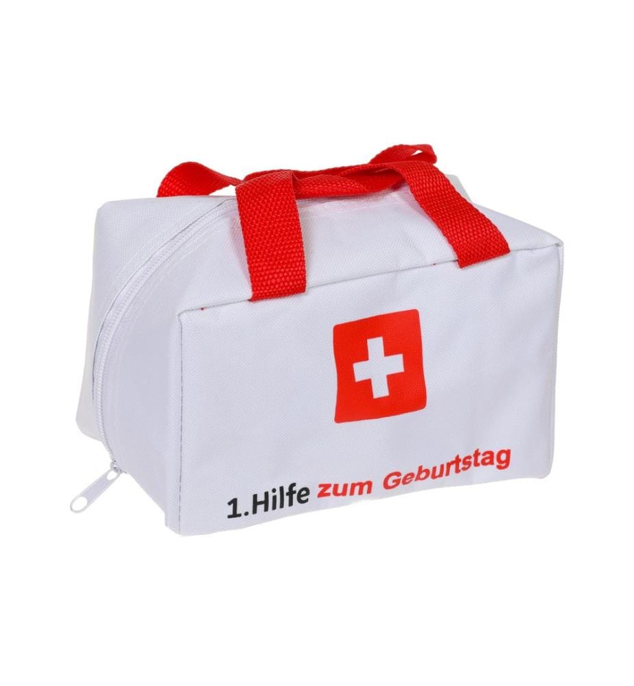 Trendcompany - Articles de farces et attrapes Sac de premiers secours pour anniversaire vide