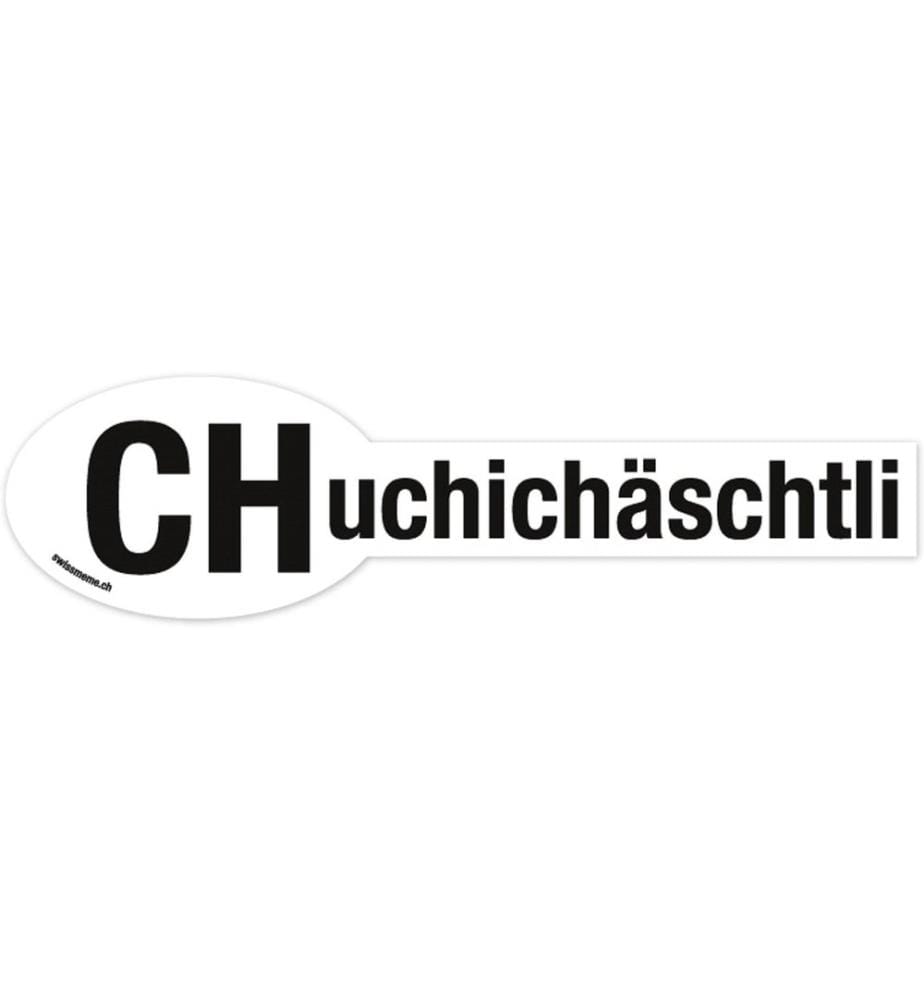 Swissmeme - Autocollant «CHuchichäschtli» 29 x 7.5 cm