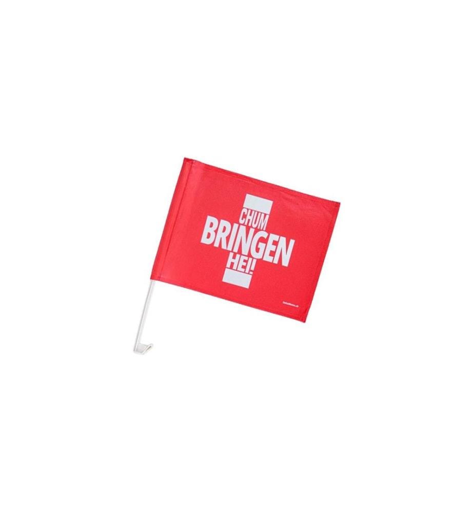 Swissmeme - Drapeau de voiture football Apportez le livre!