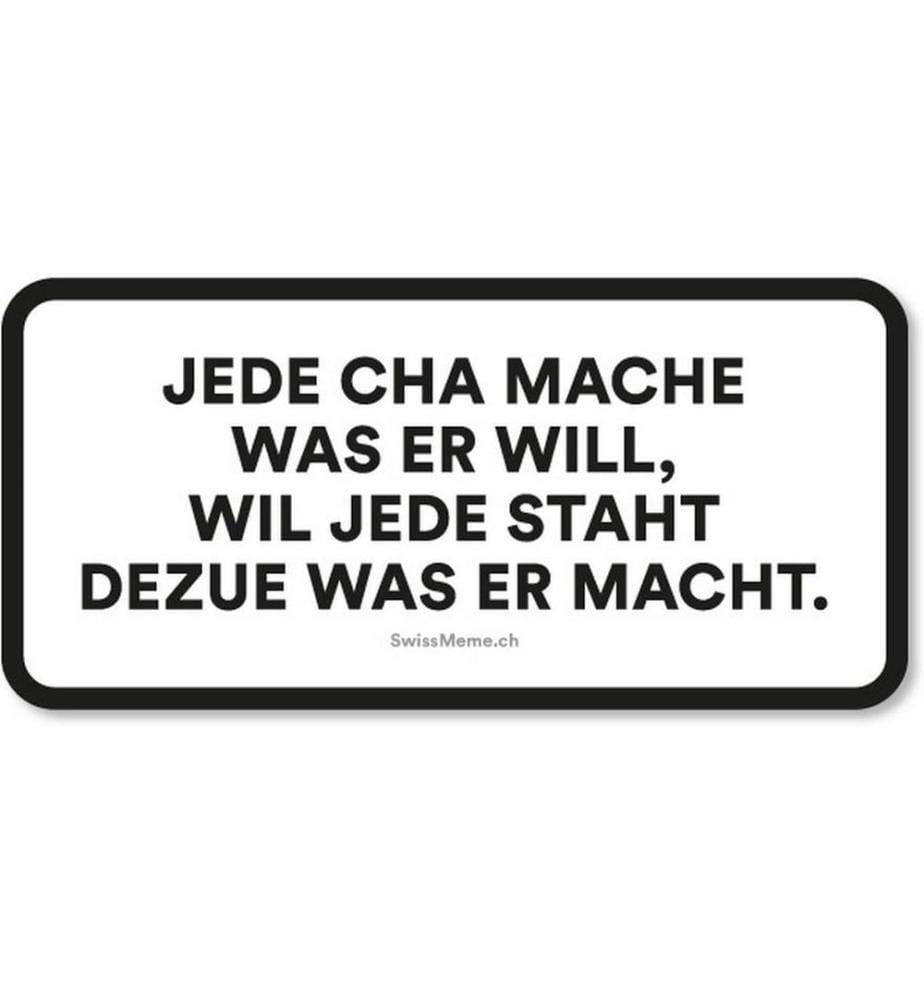 Swissmeme - Autocollants Chacun fait ce qu'il veut