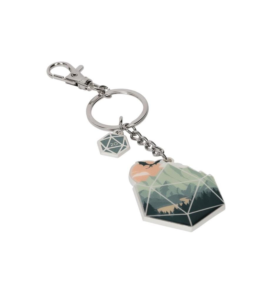 Glass Staff - Porte-clés A d20 Scene Vert