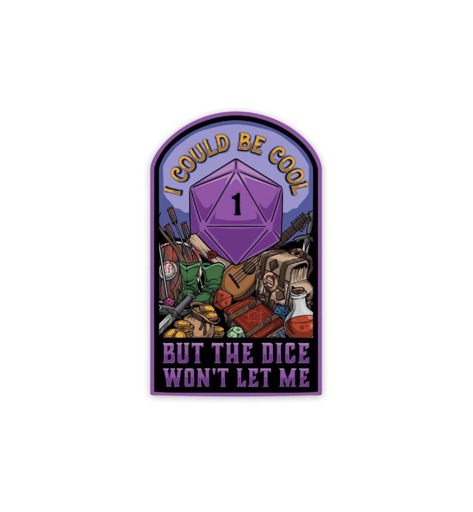 Glass Staff - I Could be Cool Sticker Violet