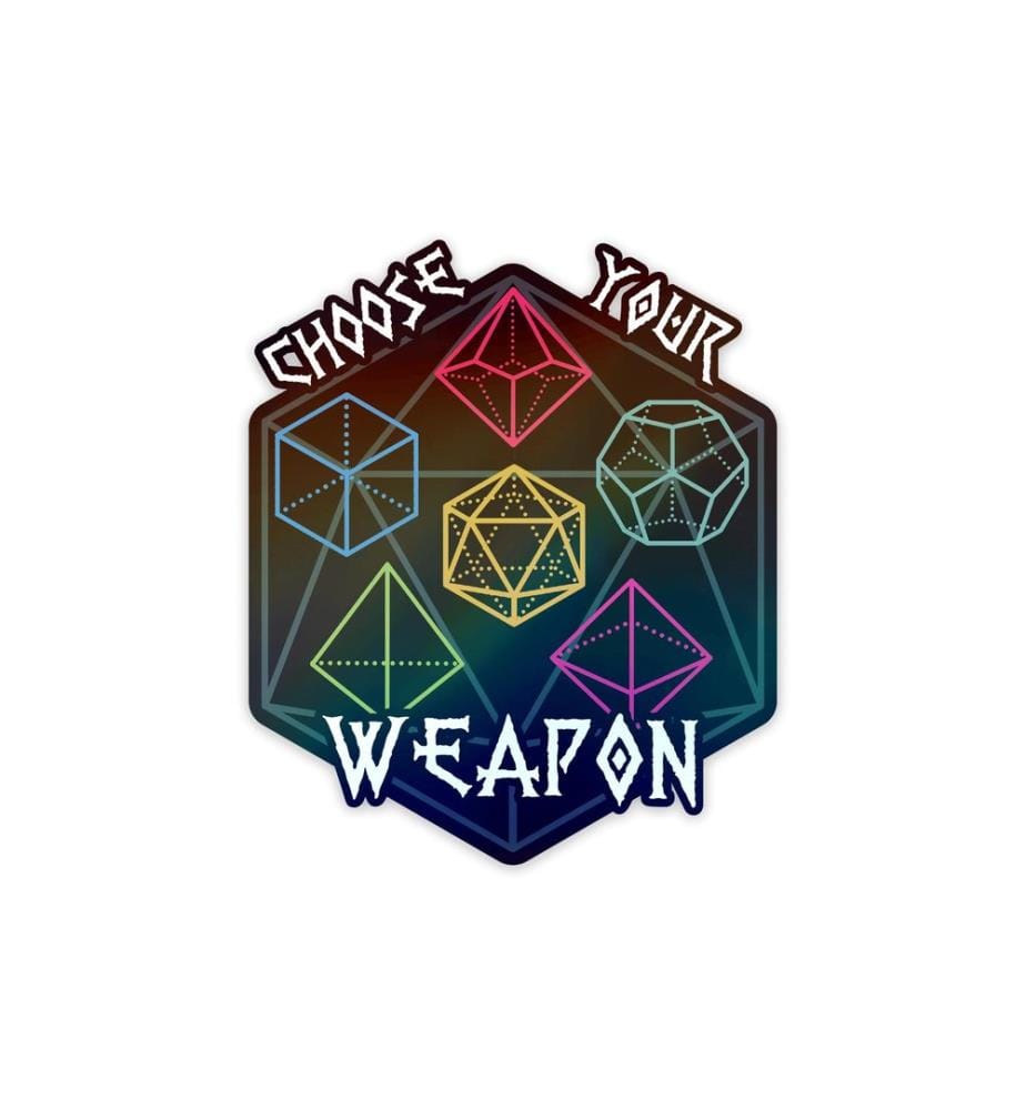 Glass Staff - Choose Your Weapon Sticker (Choisis ton arme) Noir