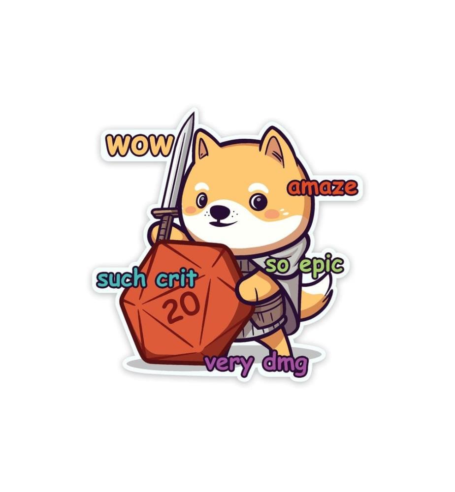 Glass Staff - Much Crit Sticker Multicolore
