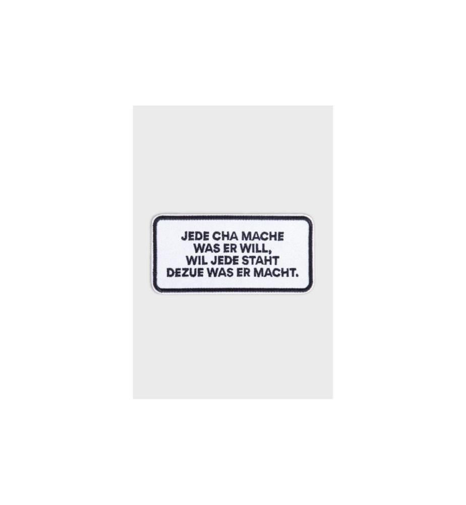 Swissmeme Chaque cha fait ce qu'il veut Ecusson