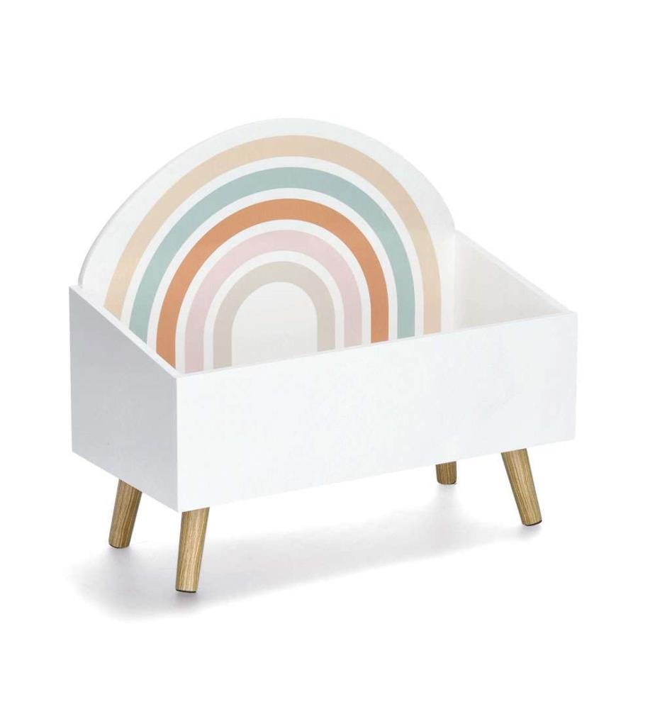 Coffre de Rangement pour Enfants Rainbow, Mdf/Pin - Multicolore