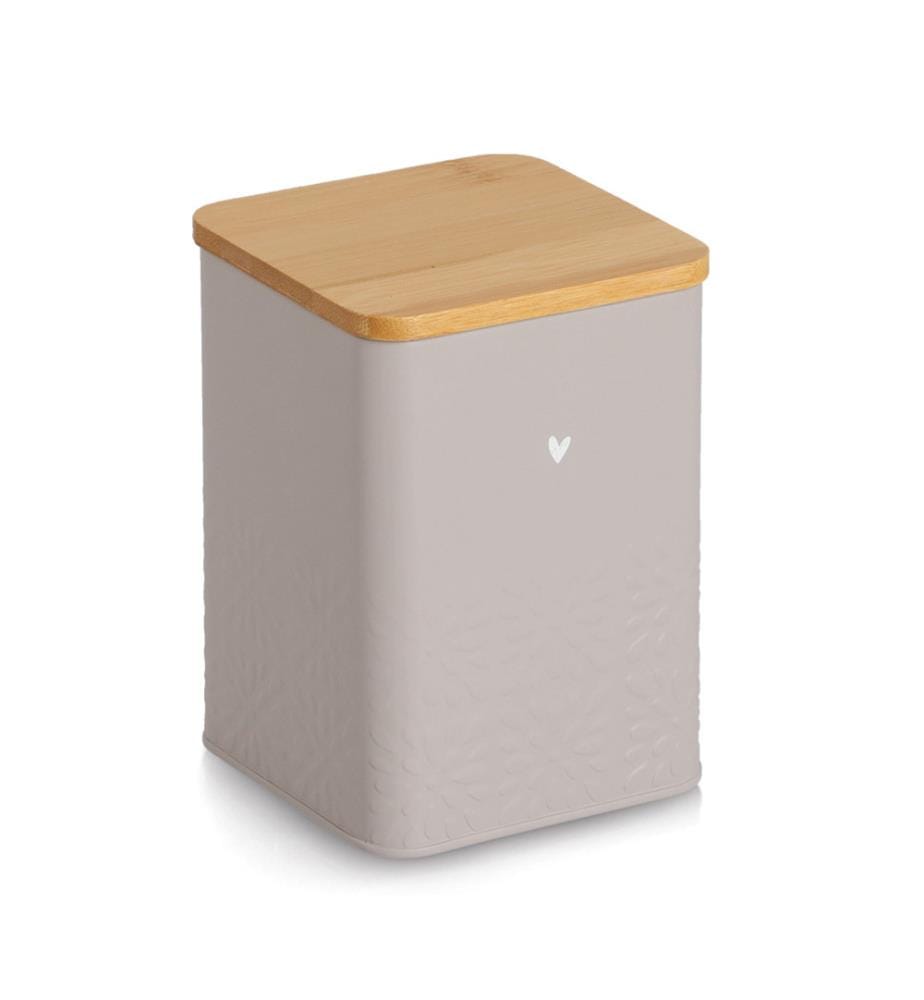 Boîte à provisions "Heart" avec couvercle en bambou, 950 ml,