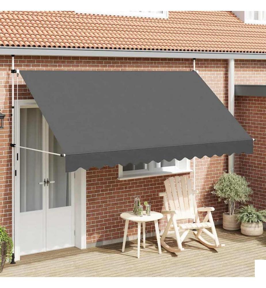 Auvent manuel rétractable 350 cm Anthracite