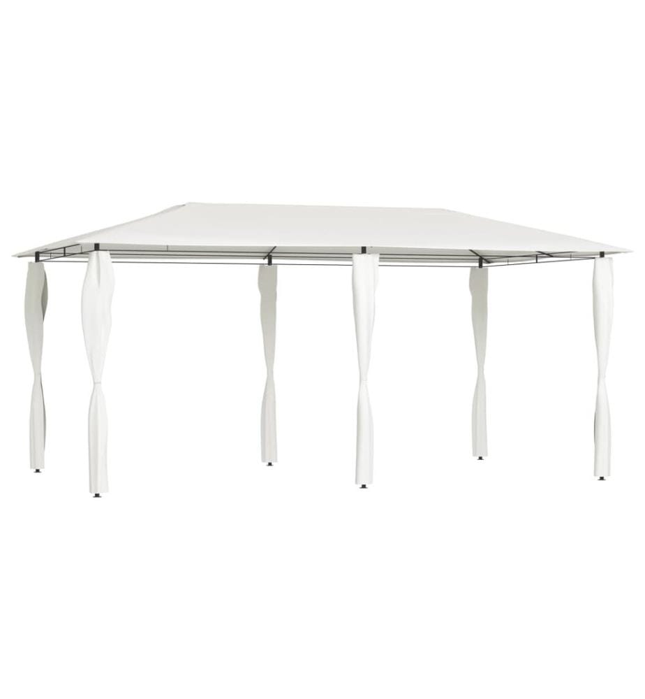 Belvédère avec revêtement de poteaux 2,98x5,3x2,59 m 160 g/m²