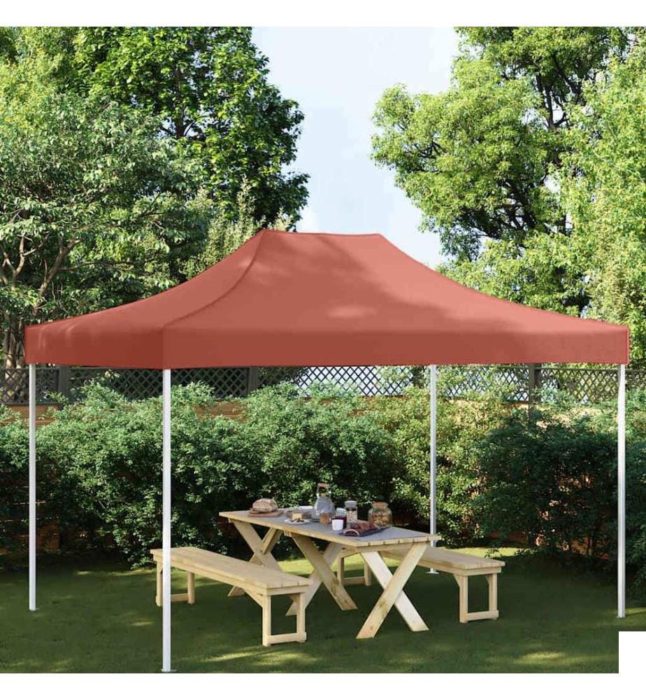 Toit de tente de réception 4,5x3 m Terre cuite 270 g/m²