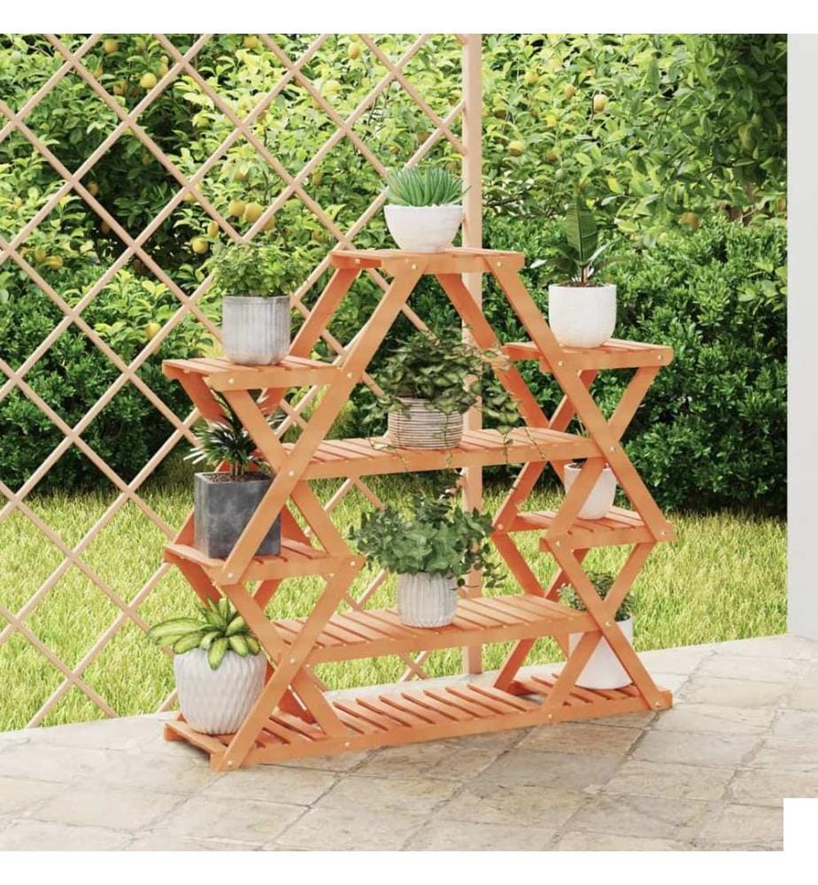 Support à fleurs 110x25x105 cm bois massif de sapin