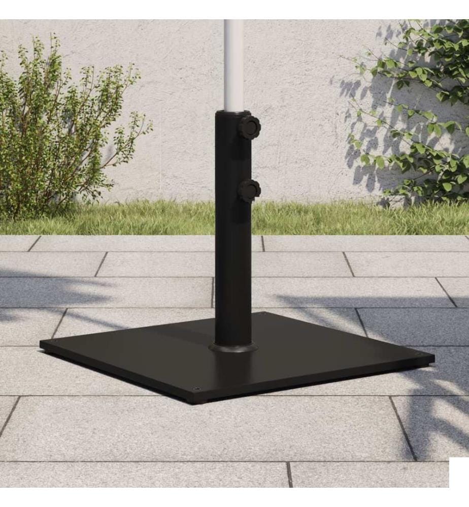 Base de parasol pour mâts Ø32/38/48 mm 17 kg carré