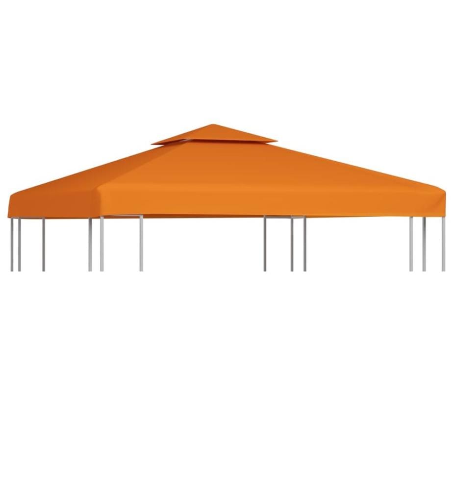Recouvrement de remplacement d'auvent 310 g/m² Orange 3x3 m