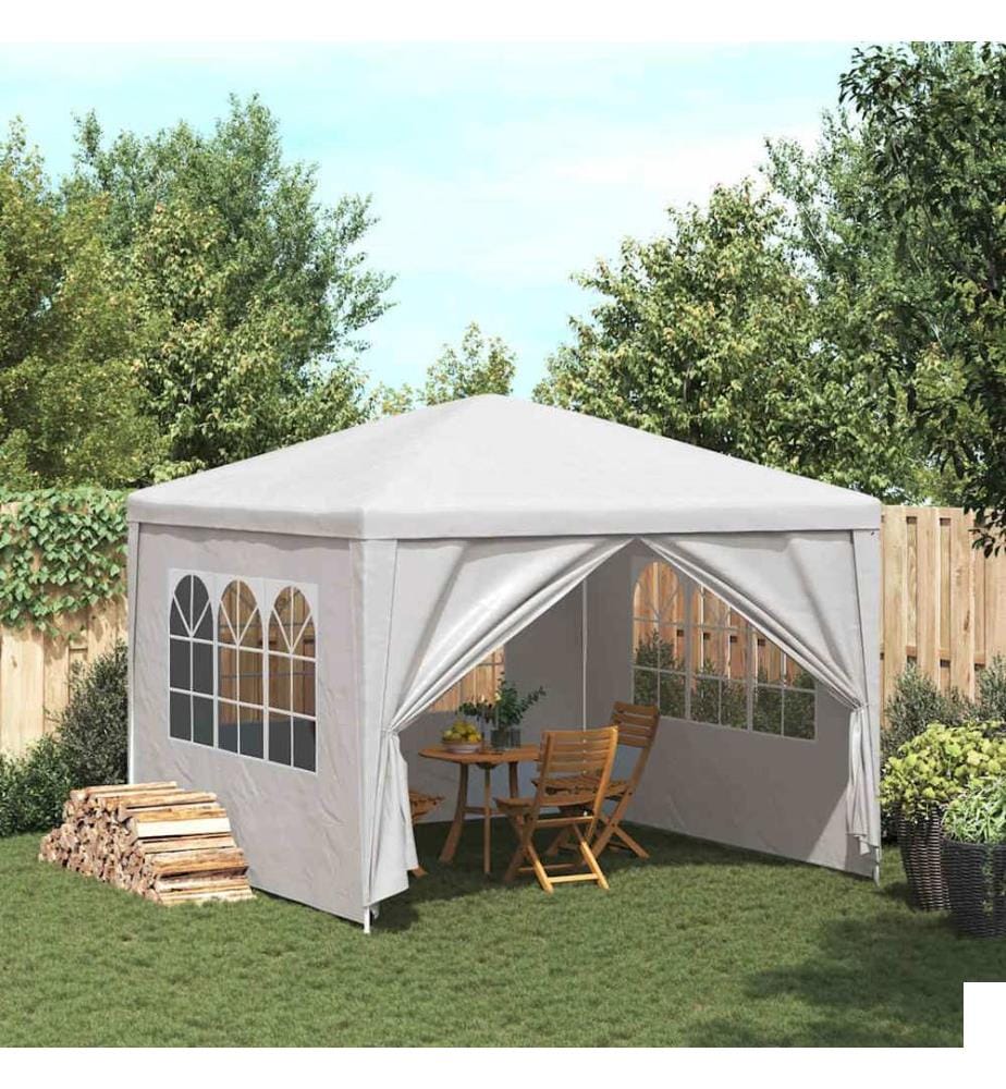 Tente de réception 3 x 3 m Blanc