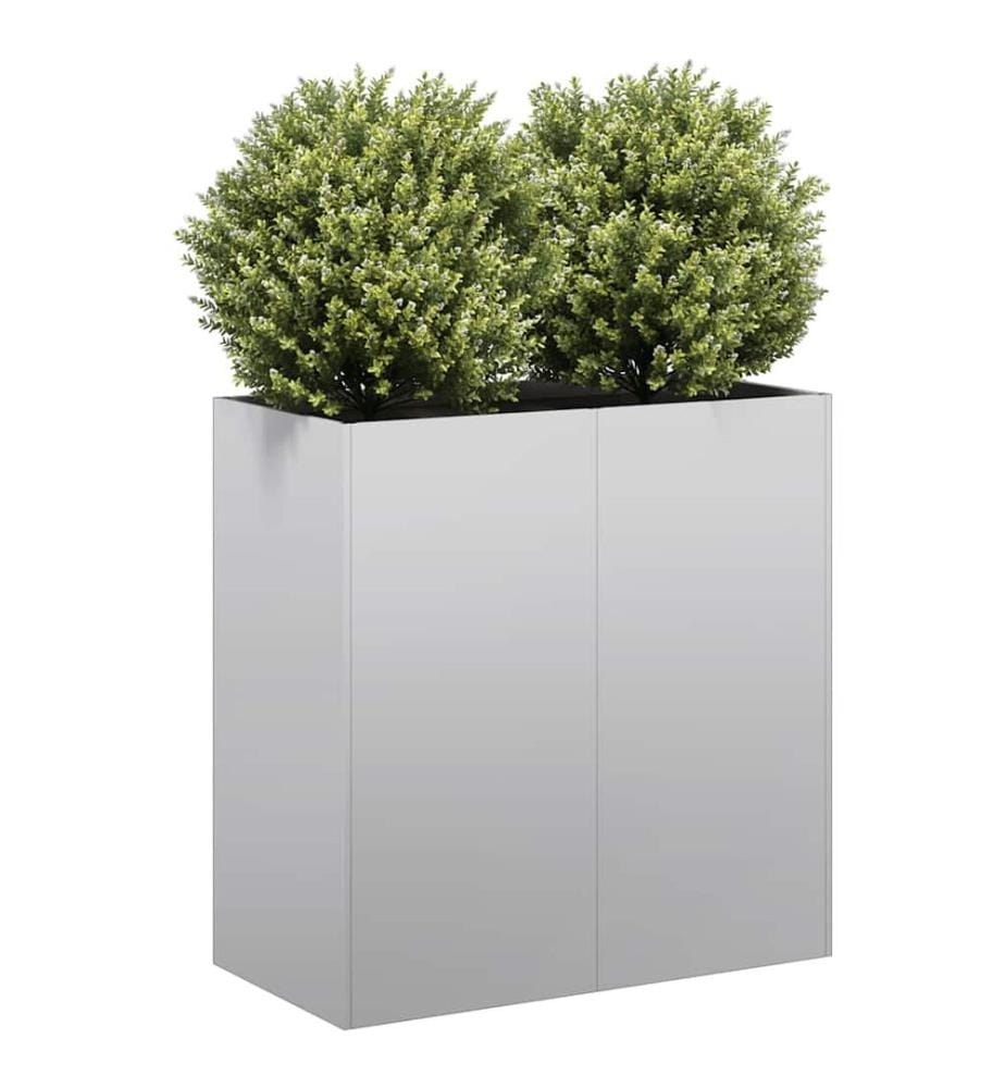 Jardinière 80x40x80 cm acier galvanisé