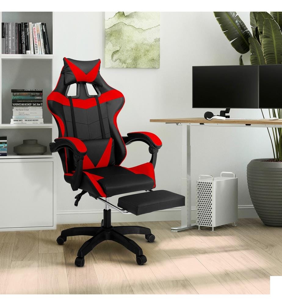 Fauteuil de Bureau 63 x 62 x 114-124 cm - Noir & Rouge