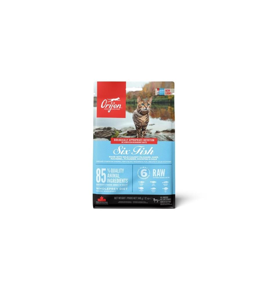 ORIJEN - Alimentation sèche Cat Six Fish 340 g