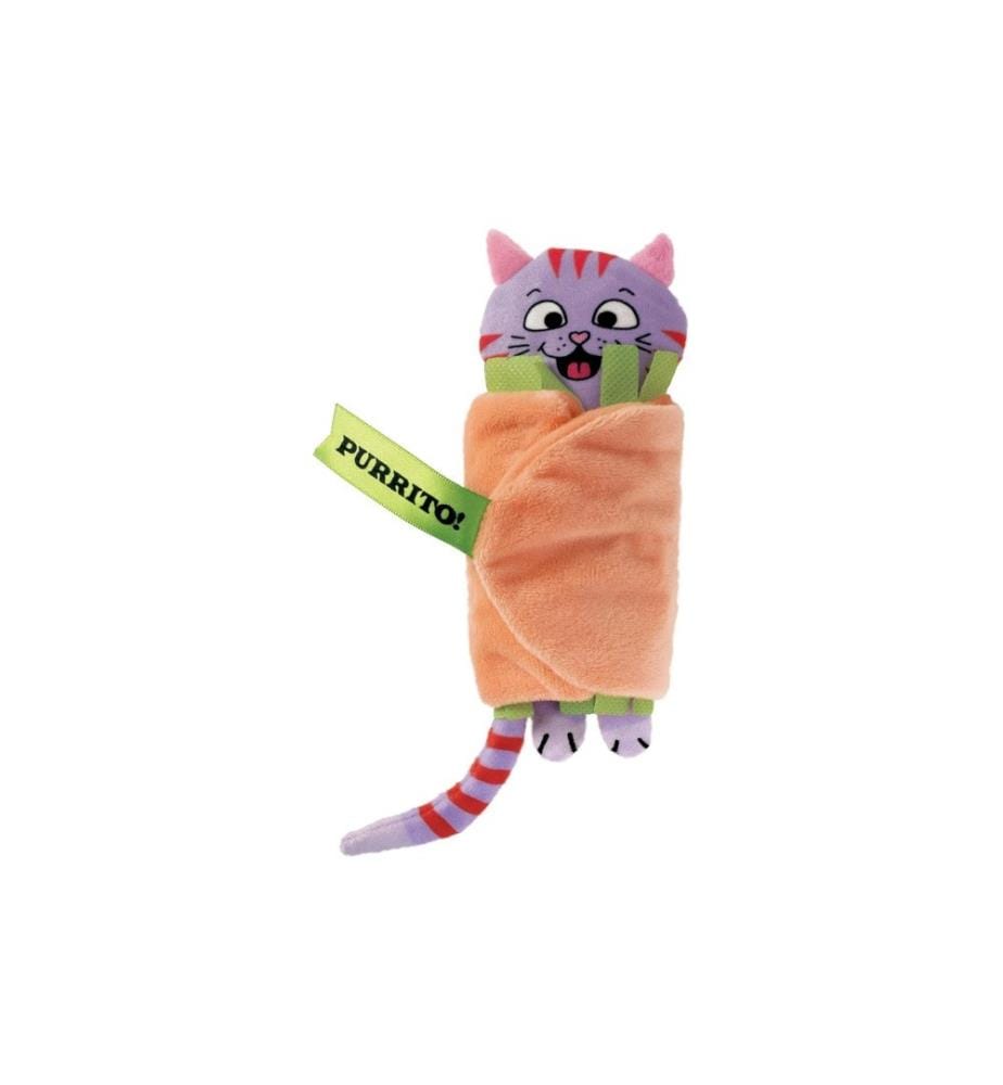 KONG - Jouet pour chat Pull-A-Partz Burrito, 14 cm