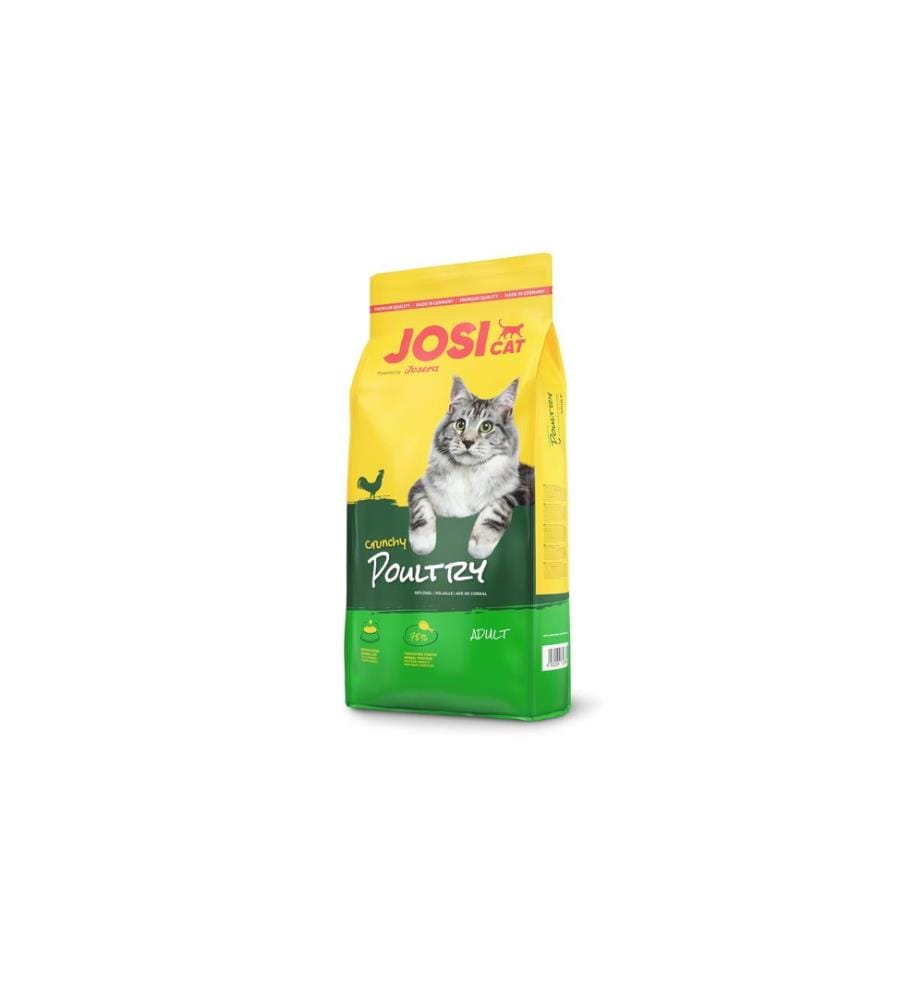 Josi Cat & Dog by Josera - Alimentation sèche JosiCat Crunchy Poultry, Adulte, 0.65 kg