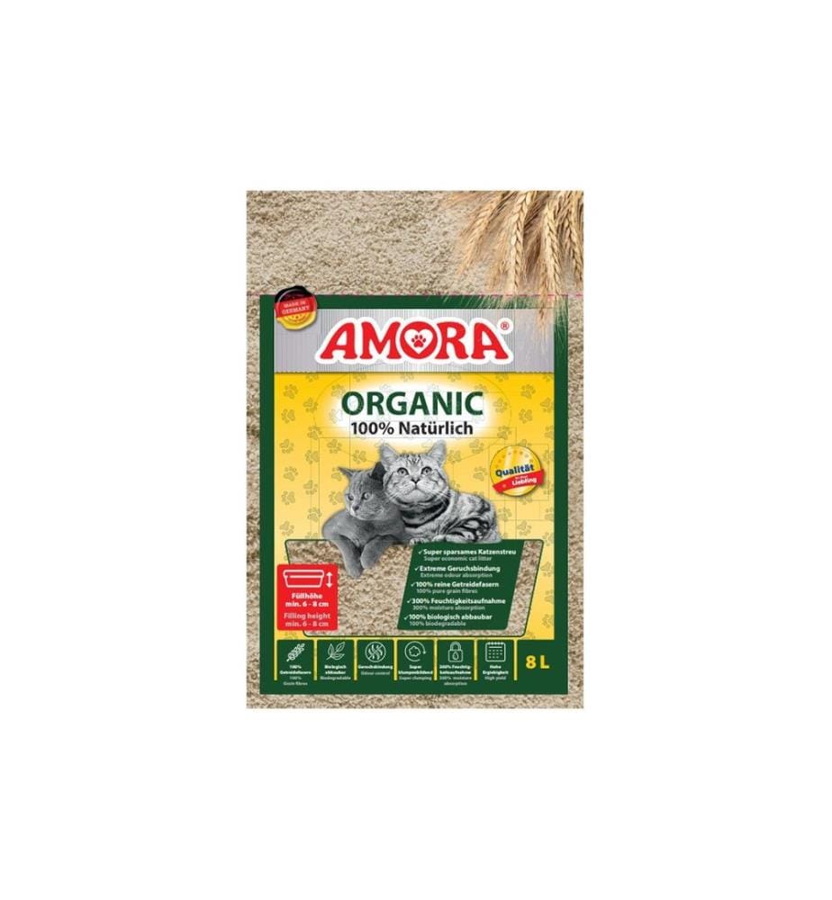 AMORA - Litière pour chat Organic, 8 l