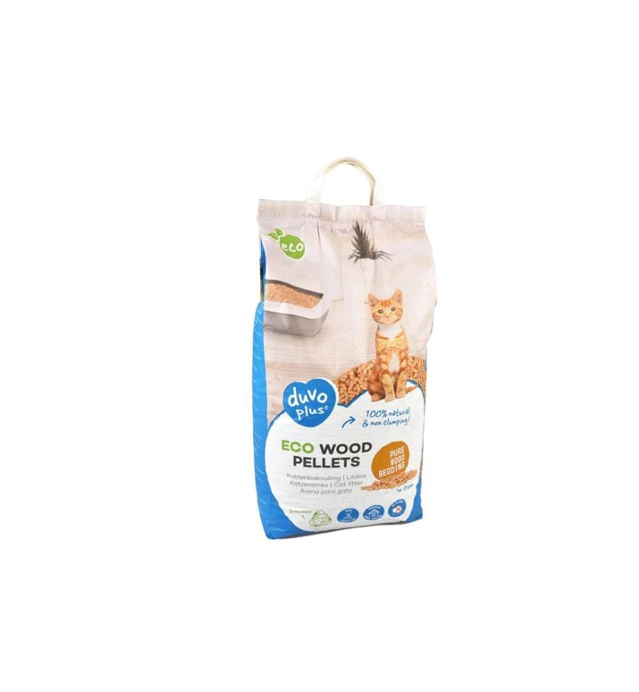 duvoplus - Litière pour chat Granulés de bois Eco 10 kg