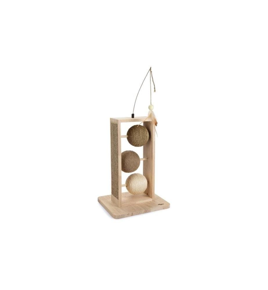 DESIGNED BY LOTTE - Balles à gratter bois/jute 49,5 x 29,5 x 34.5 cm