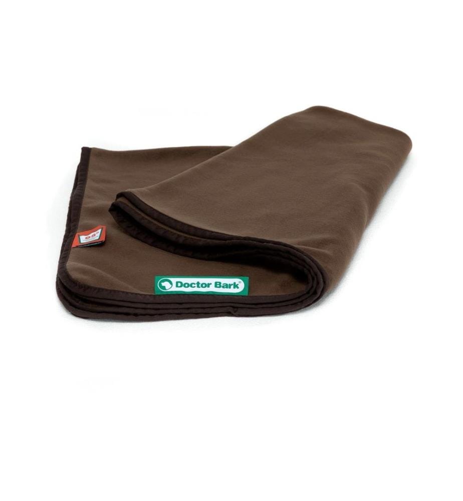 DOCTOR BARK - Couverture pour chien Fleece L brun, 120 x 90 cm