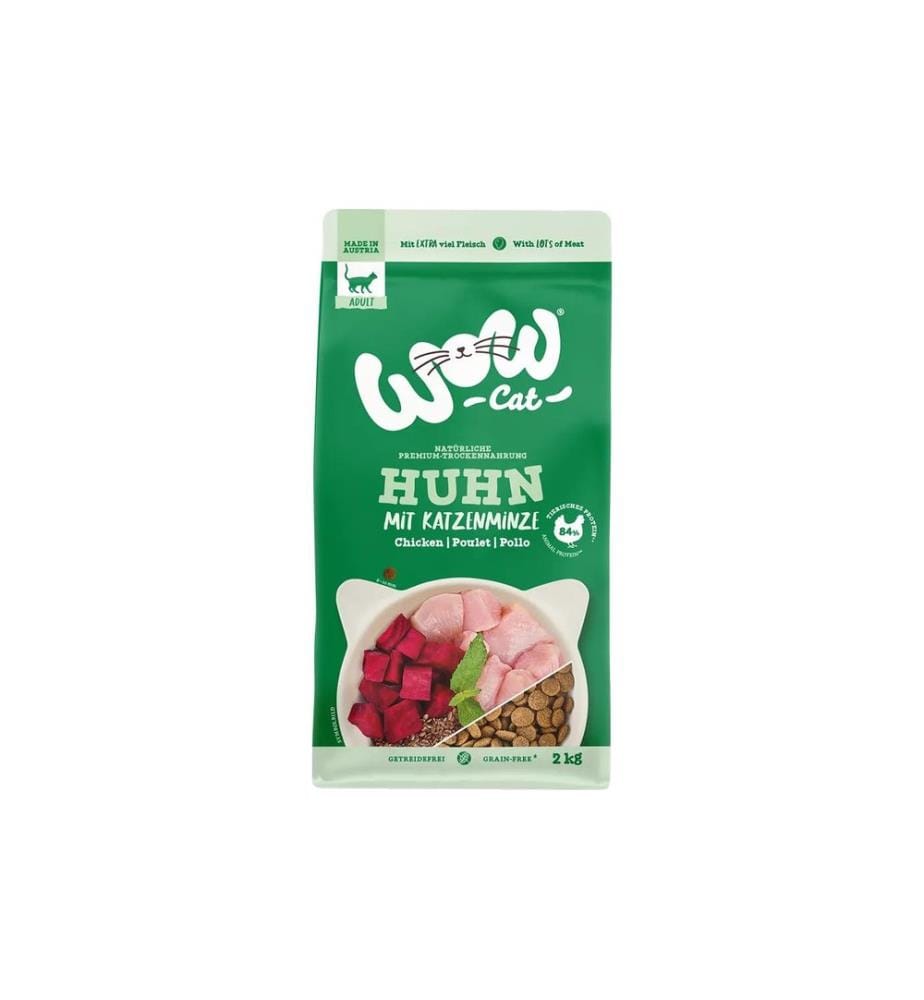 WOW - Cat croquettes Adult poulet, 2 kg