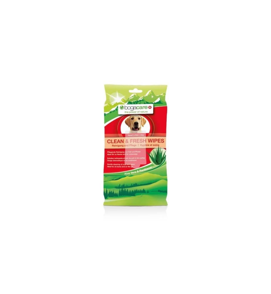 BOGAR - Nettoyage du pelage et des pattes Clean & Fresh Wipes 15 pièces