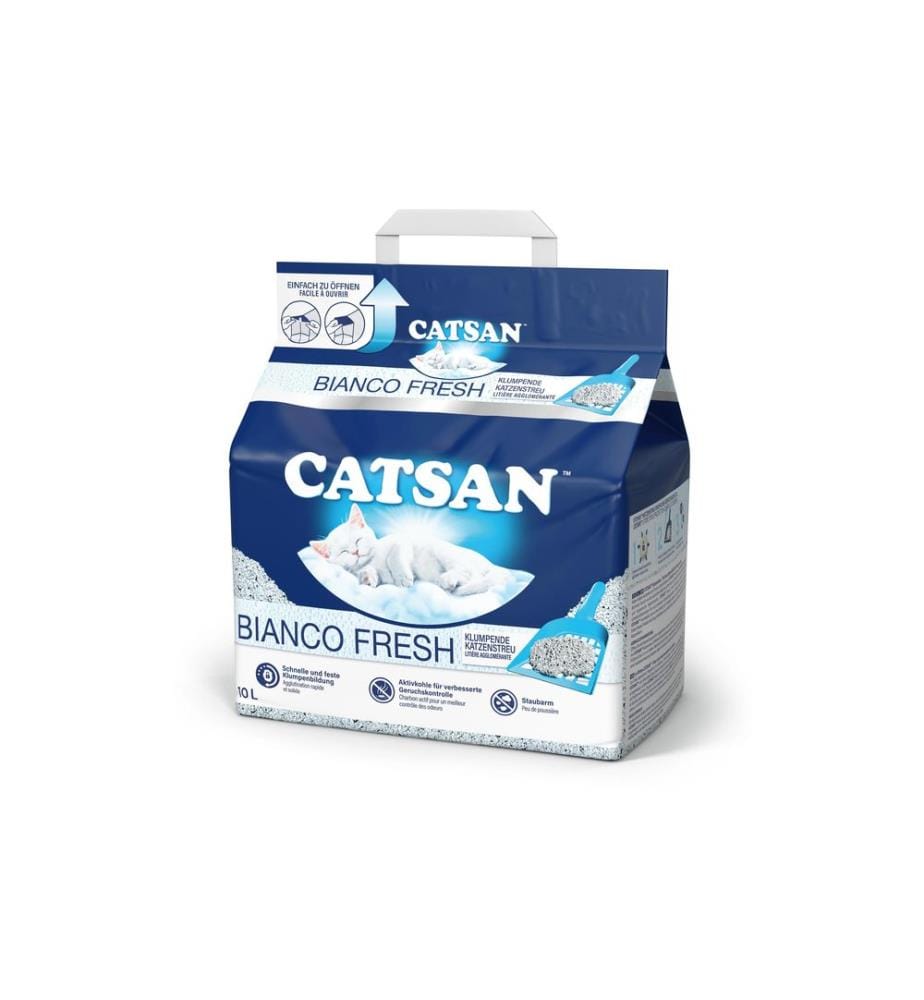 CATSAN - Litière pour chat Bianco Fresh 10 l