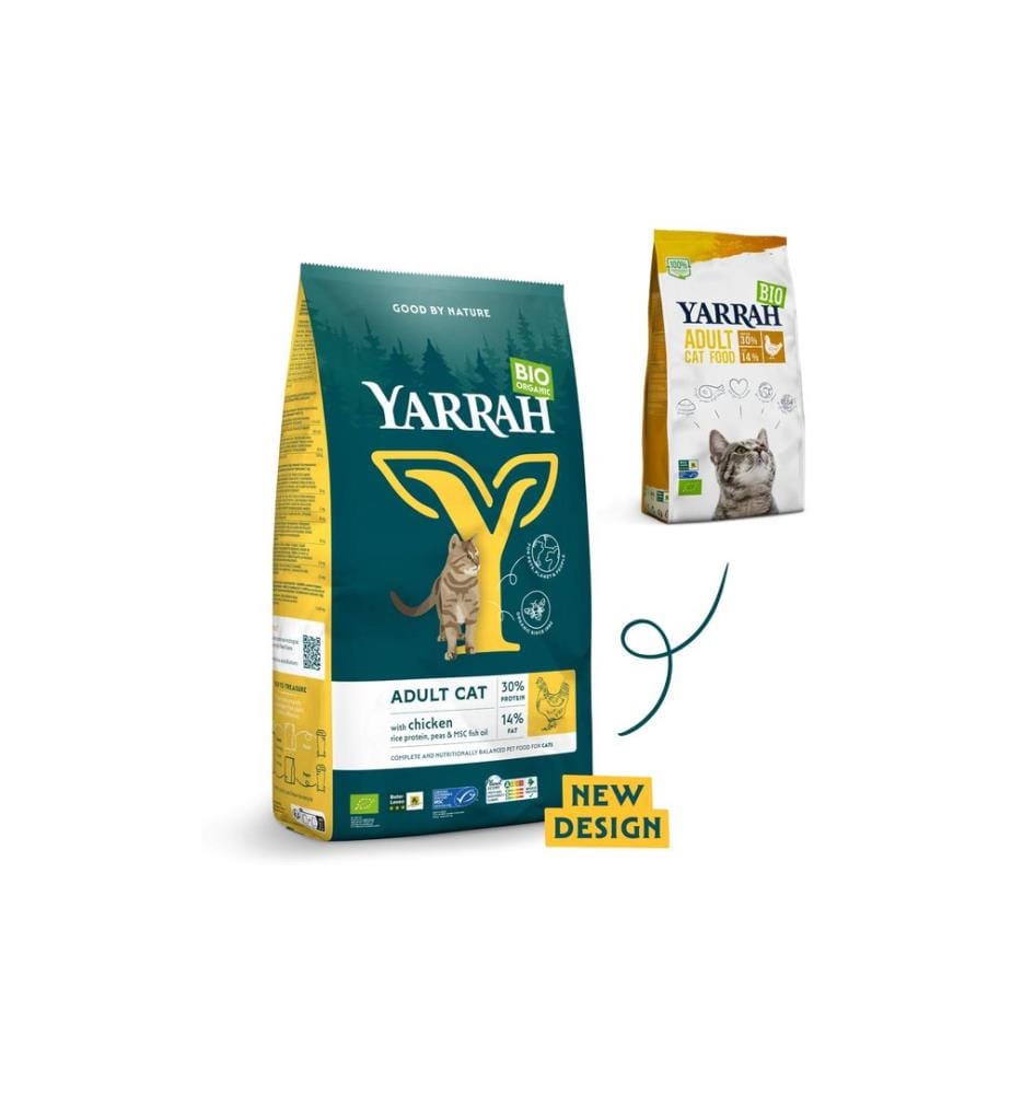 YARRAH - Alimentation sèche bio Poulet adulte 2.4 kg