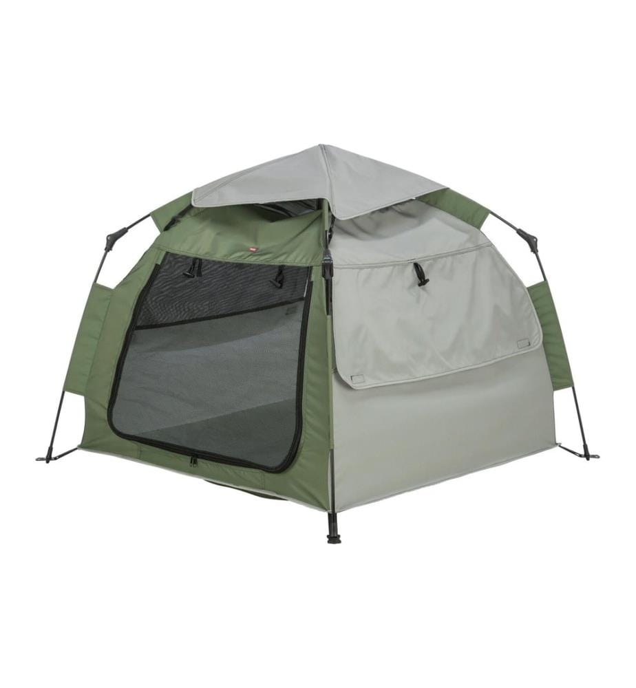 Trixie Tente Pop-up pour chiens 100 x 80 x 100 cm, vert olive/beige