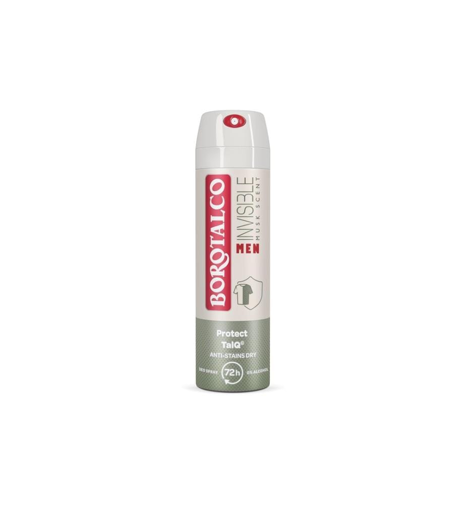 Borotalco - Déodorant en aérosol Men Invisible Dry 150 ml