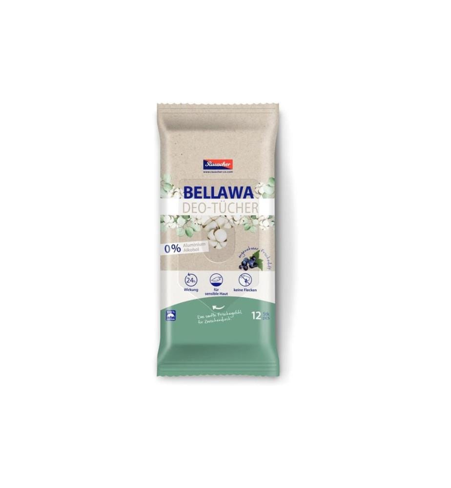 Bellawa - Lingettes déodorantes 12 pièces