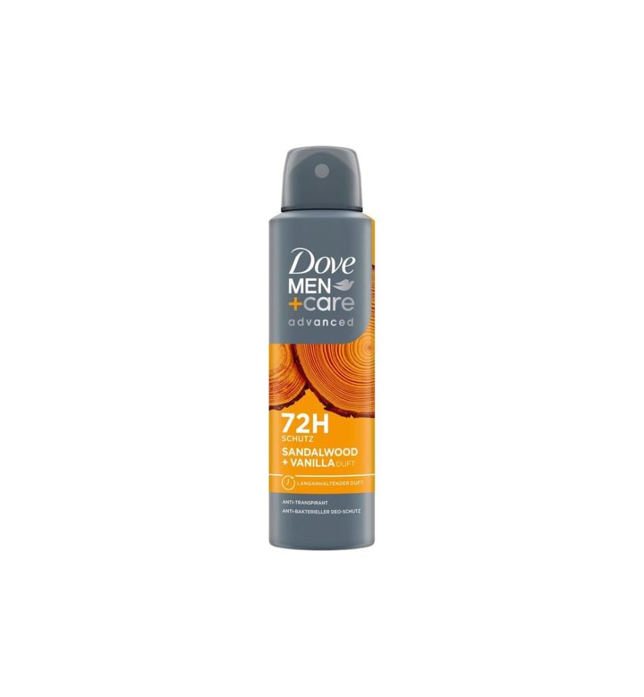 Dove Men - Déodorant en aérosol Advanced Sandalwood and Vanilla 150 ml