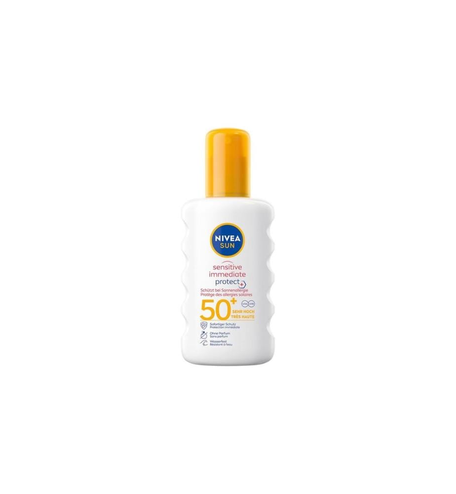 NIVEA SUN - Spray de protection solaire Sensitive Immediate Protect SPF 50+ 200 ml
