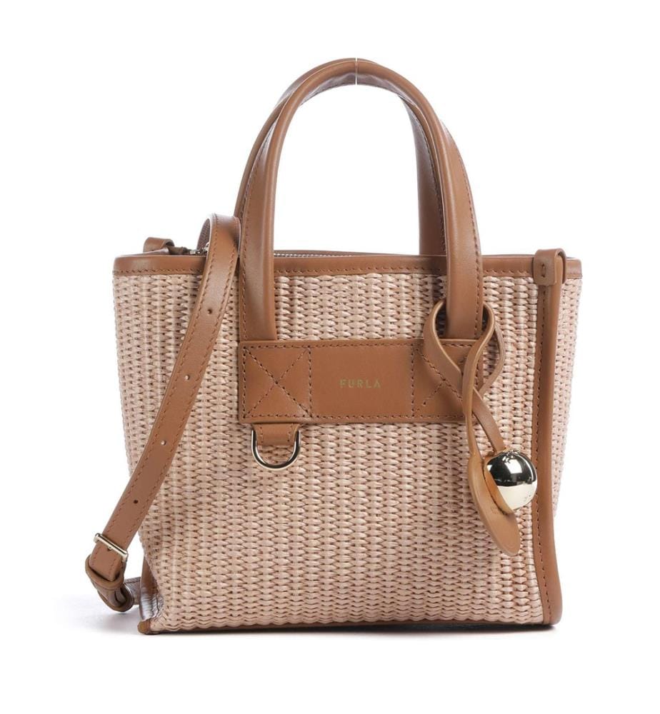 Mini cabas Divide It - Naturel et Tabac