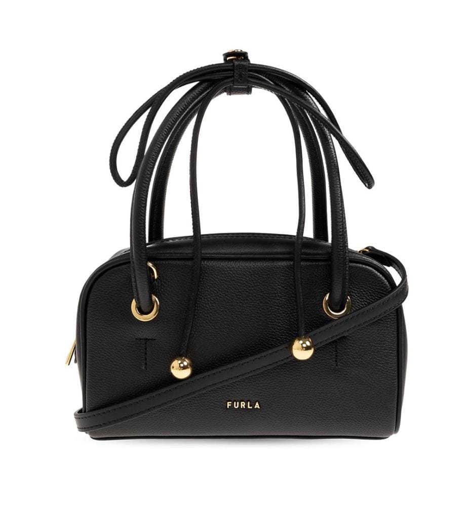 Mini sac Dôme - Crème et Noir