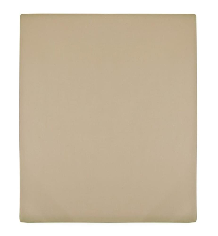 Drap-housse Jersey Taupe 180x200 cm Coton