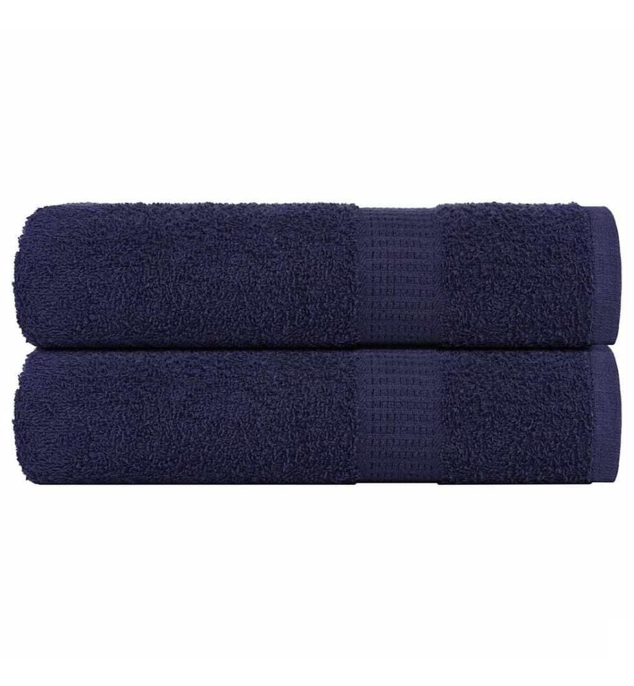 Serviettes de douche FROGN 2 pcs bleu marine 70x140 cm 360 g/m²