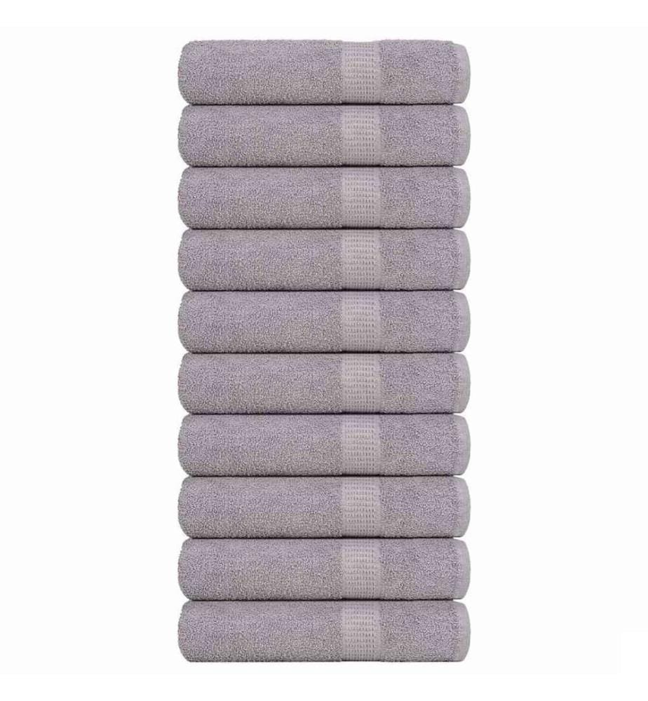 Serviettes de bain FROGN 10 pcs gris 100x150 cm 360 g/m²