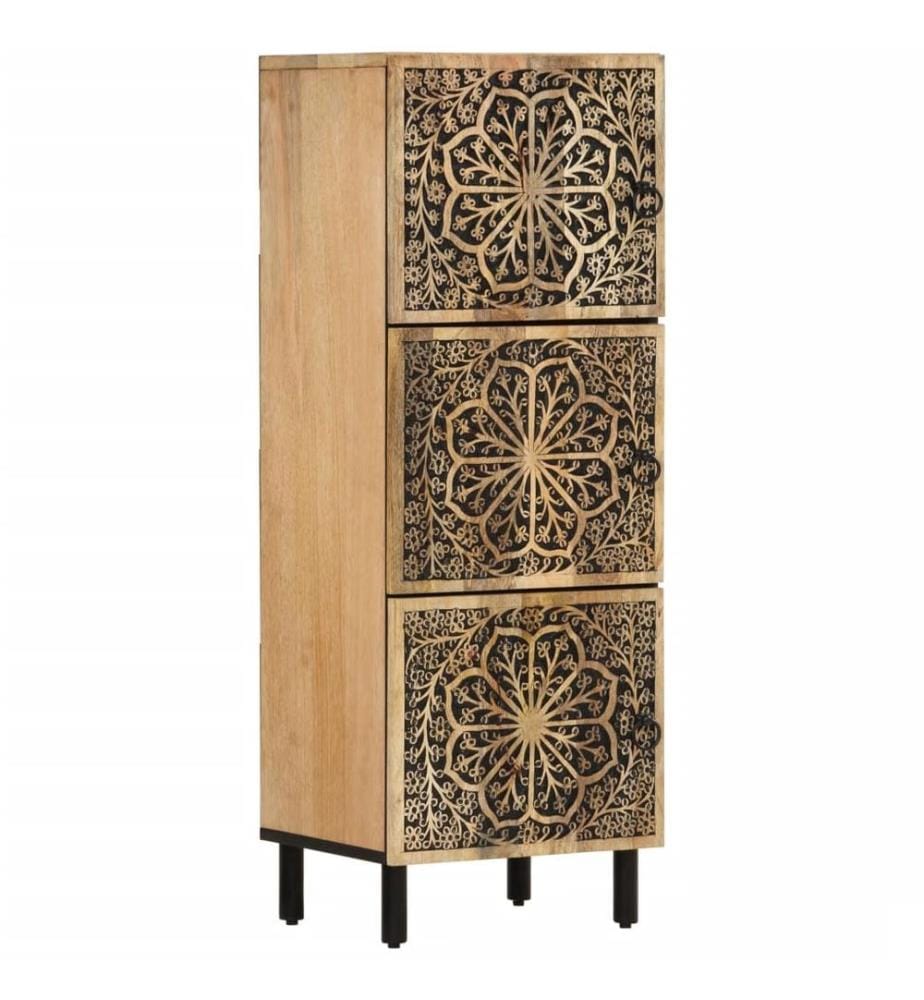 Armoire latérale 40x33x110 cm bois massif de manguier