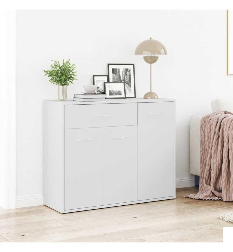 Buffet Blanc 88x30x70 cm Bois d'ingénierie