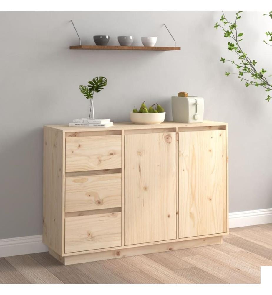 Buffet 111x34x75 cm Bois massif de pin