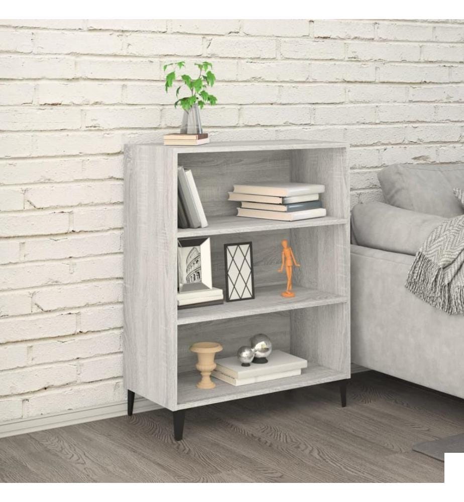 Buffet Sonoma gris 69,5x32,5x90 cm Bois d'ingénierie