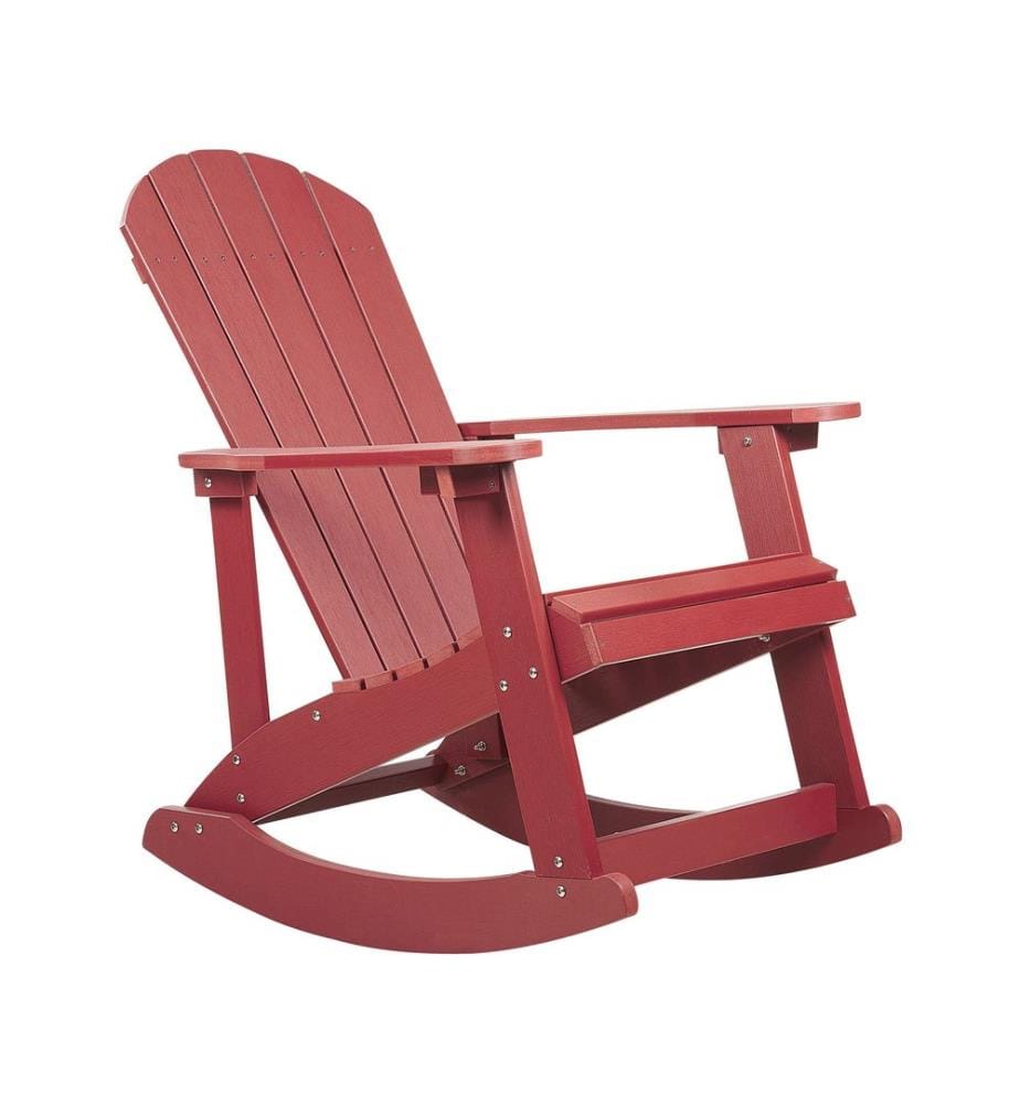 Fauteuil à bascule de jardin ADIRONDACK Rouge