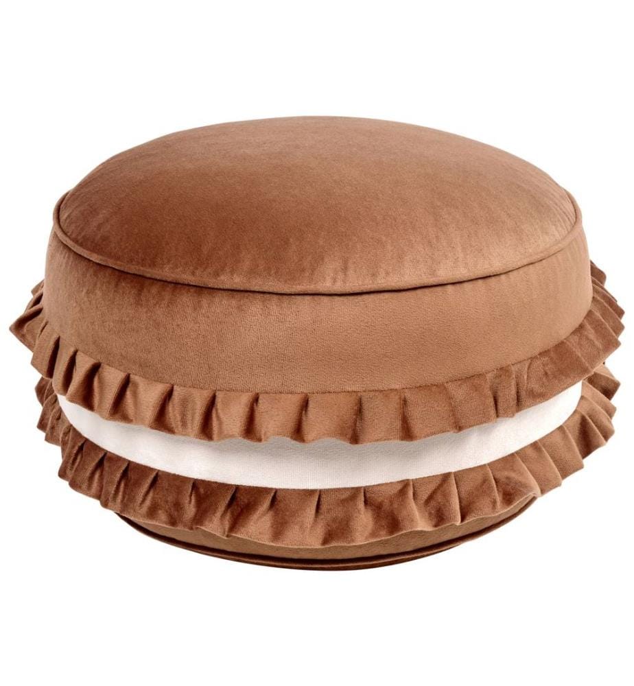 Pouf pour enfants MAROT Velours Marron