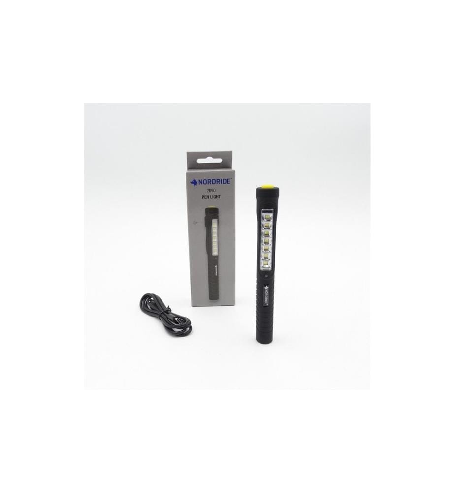 NORDRIDE - Lampe de poche SMD LED Pen Light 90 lumens, IP20, avec aimant