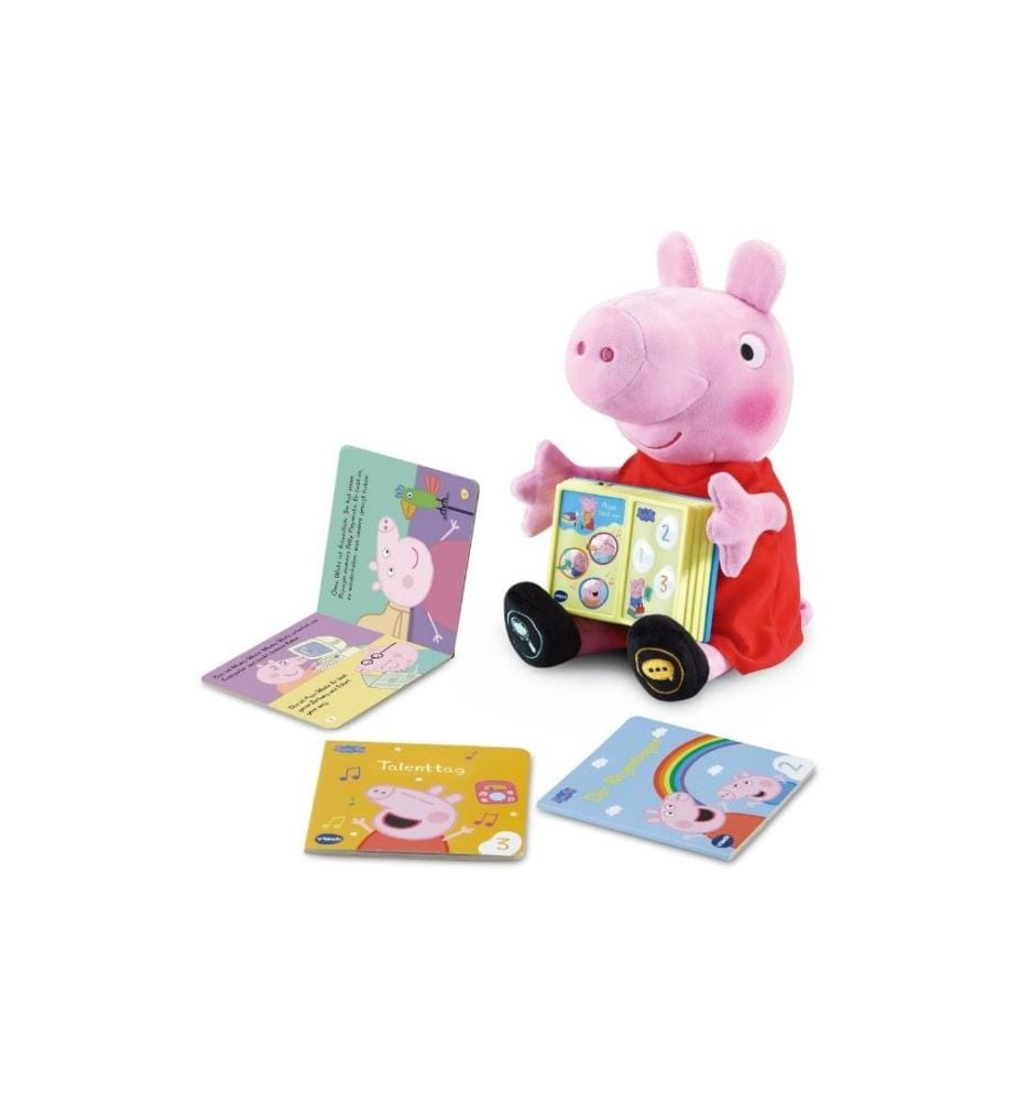 VTECH - Peluche fonctionnelle Peppa liest vor -DE-