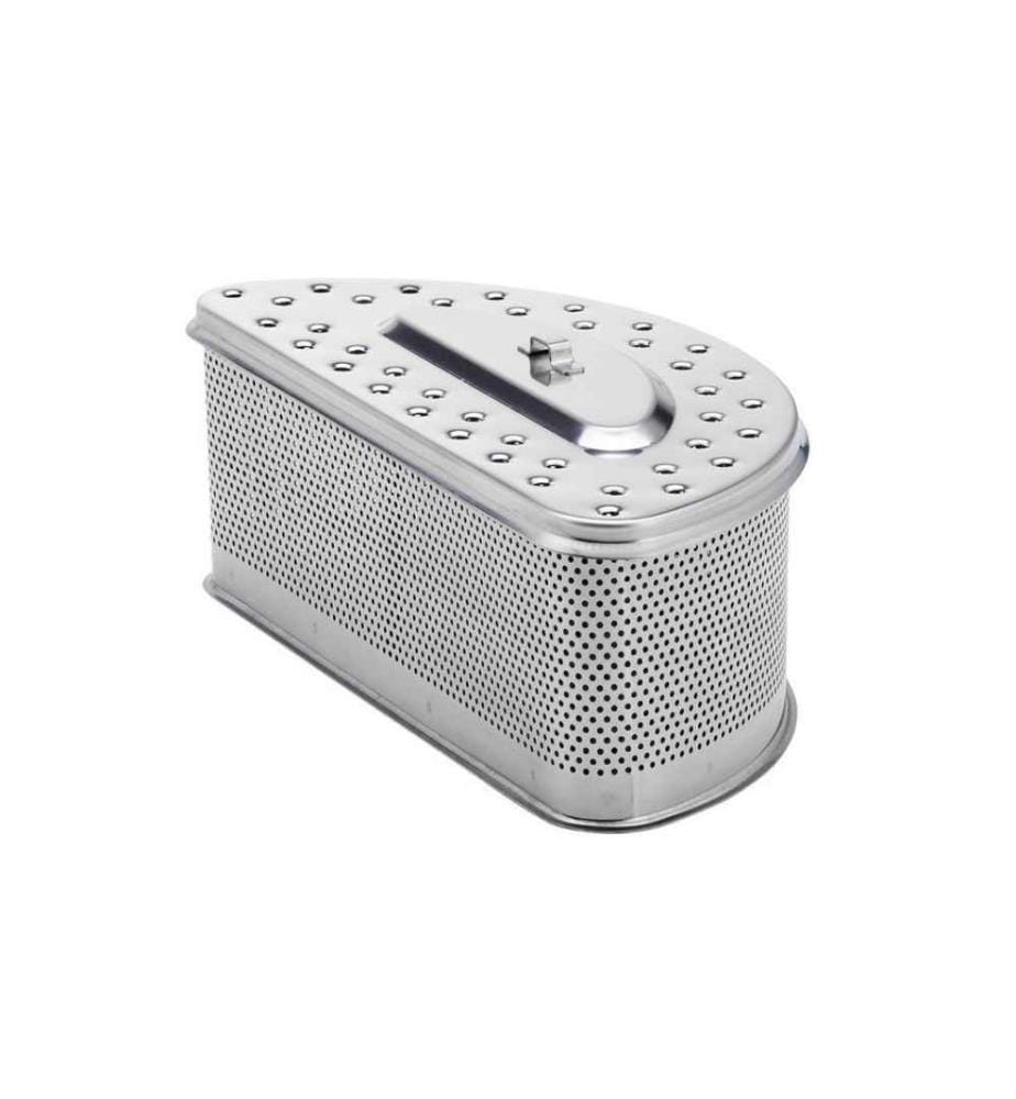 LOTUSGRILL - Conteneur à charbon Ensemble XXL en acier inoxydable (2 moitiés)